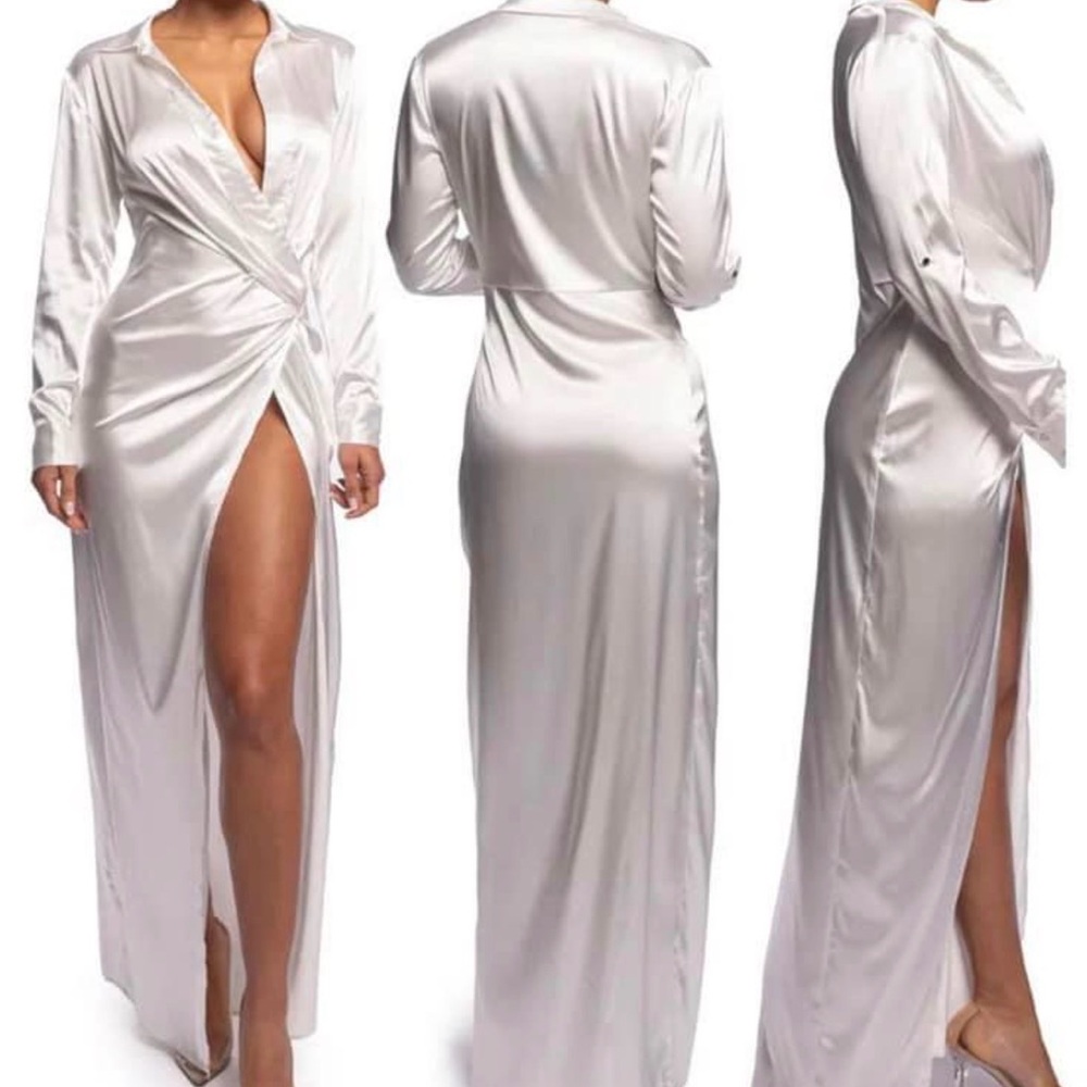 Nordstrom Elegant White Maxi Dress